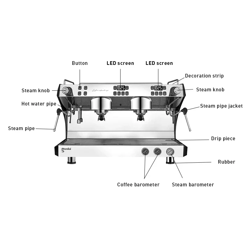 Полуавтоматическая коммерческа – обзор и цена Espresso Machine Semi Auto